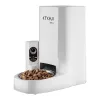 The white smart pet feeder, equipped with a camera and a food bowl, automatically feeds at fixed times and in fixed quantities Item Picture